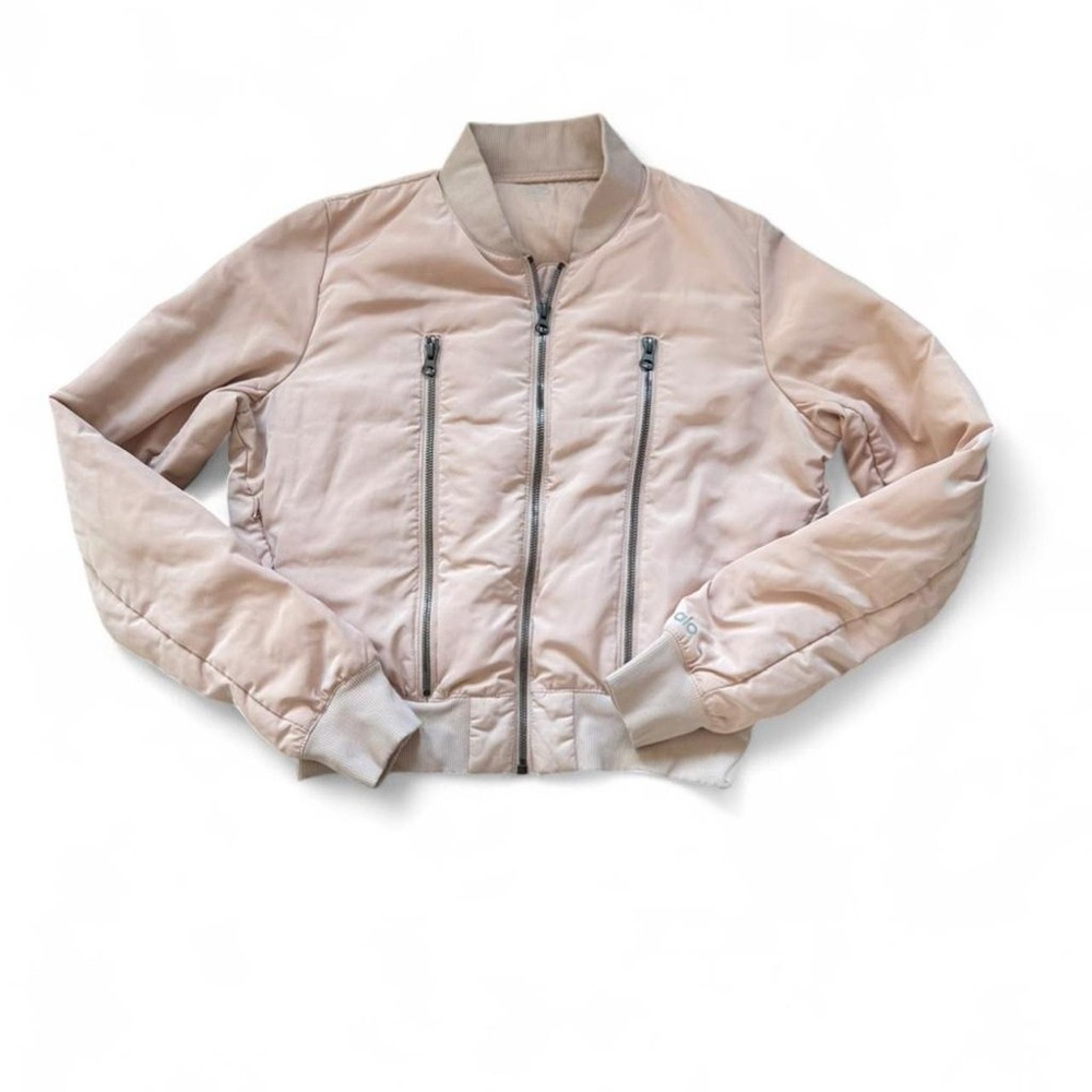 ALO Women's Pink Bomber Jacket